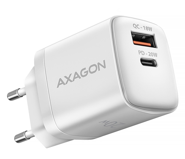 Axagon ACU-PQ20W, 20W, 2x port, PD3.0/PPS/QC4+/AFC/Apple - 1353456 - zdjęcie